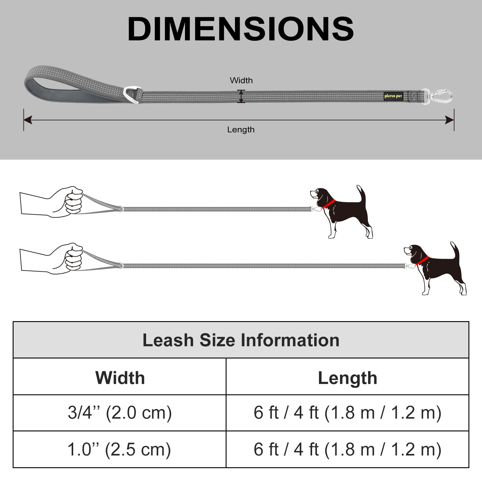 Plutus Pet reflective stitching aids safe night-time outings.