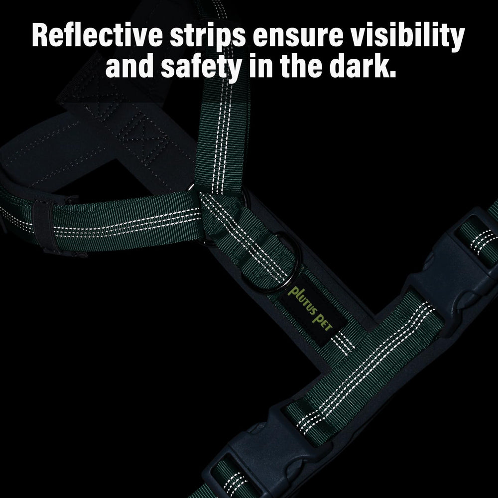 Plutus Pet No Pull Harness quick-release buckles enable easy on/off