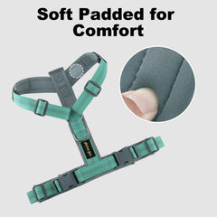 Plutus Pet No Pull Harness soft-padding closeup reduces rubbing for comfortable all-day wear