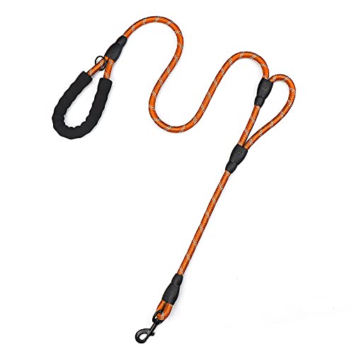 PLUTUS PET rope leash dual handles for total control on walks.
