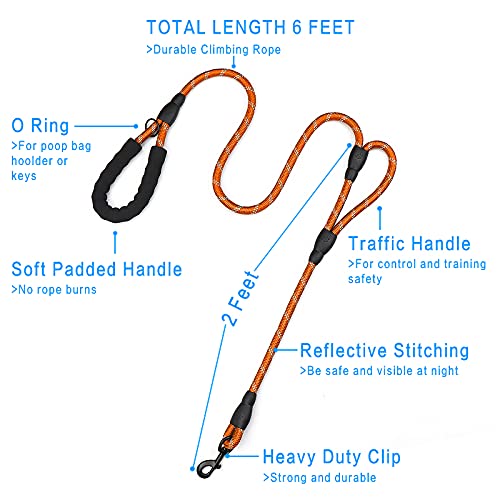PLUTUS PET rope leash traffic handle for instant control in crowded areas.
