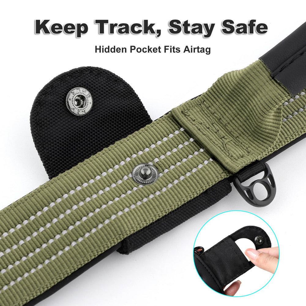 Plutus Pet tactical collar metal buckle close-up emphasizes secure fit