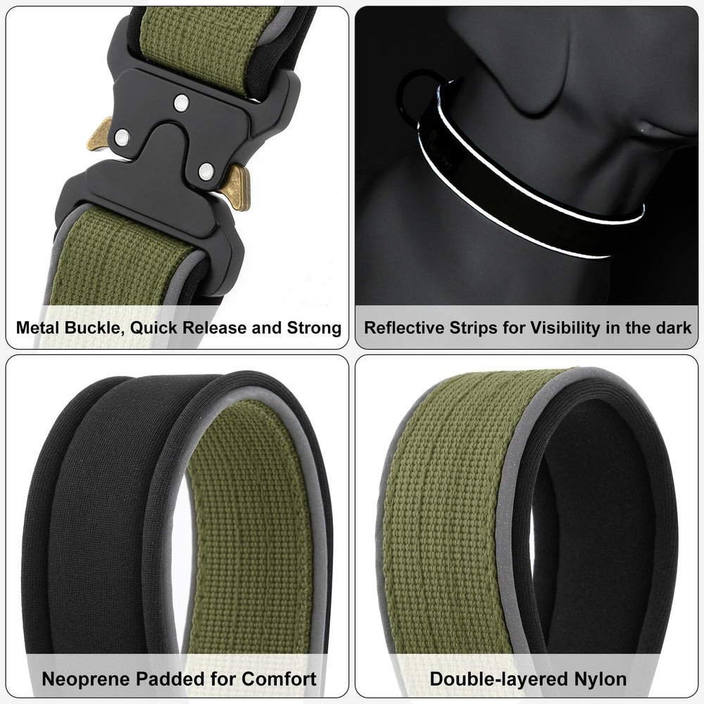 Plutus Pet collar with reflective stripes enhances night-time visibility