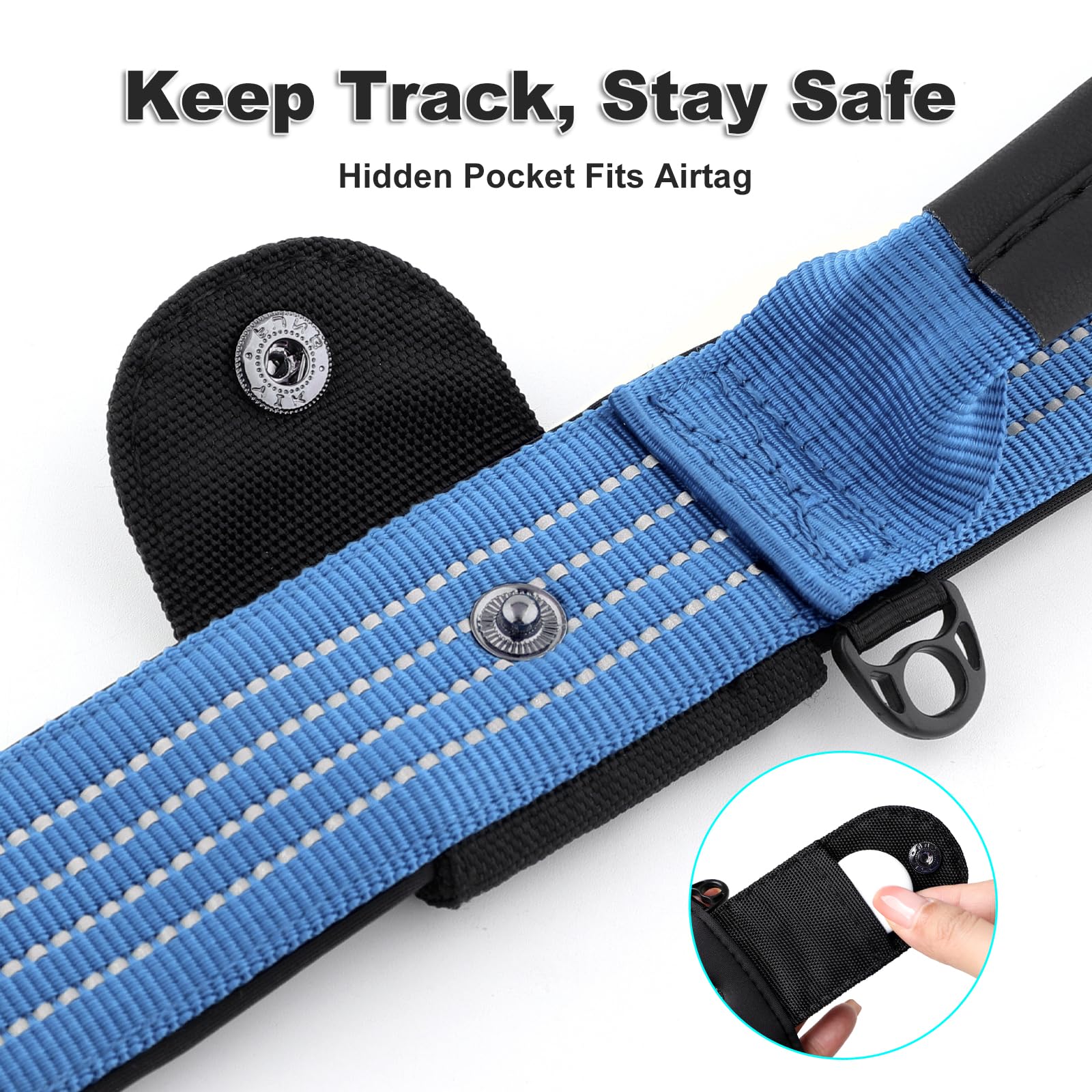 Plutus Pet Tactical leather-wrapped handle detail for secure grip