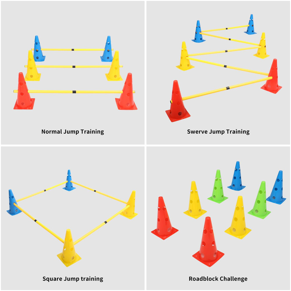 plzzree cones color variety image five color cones to grab puppies' attention during training.