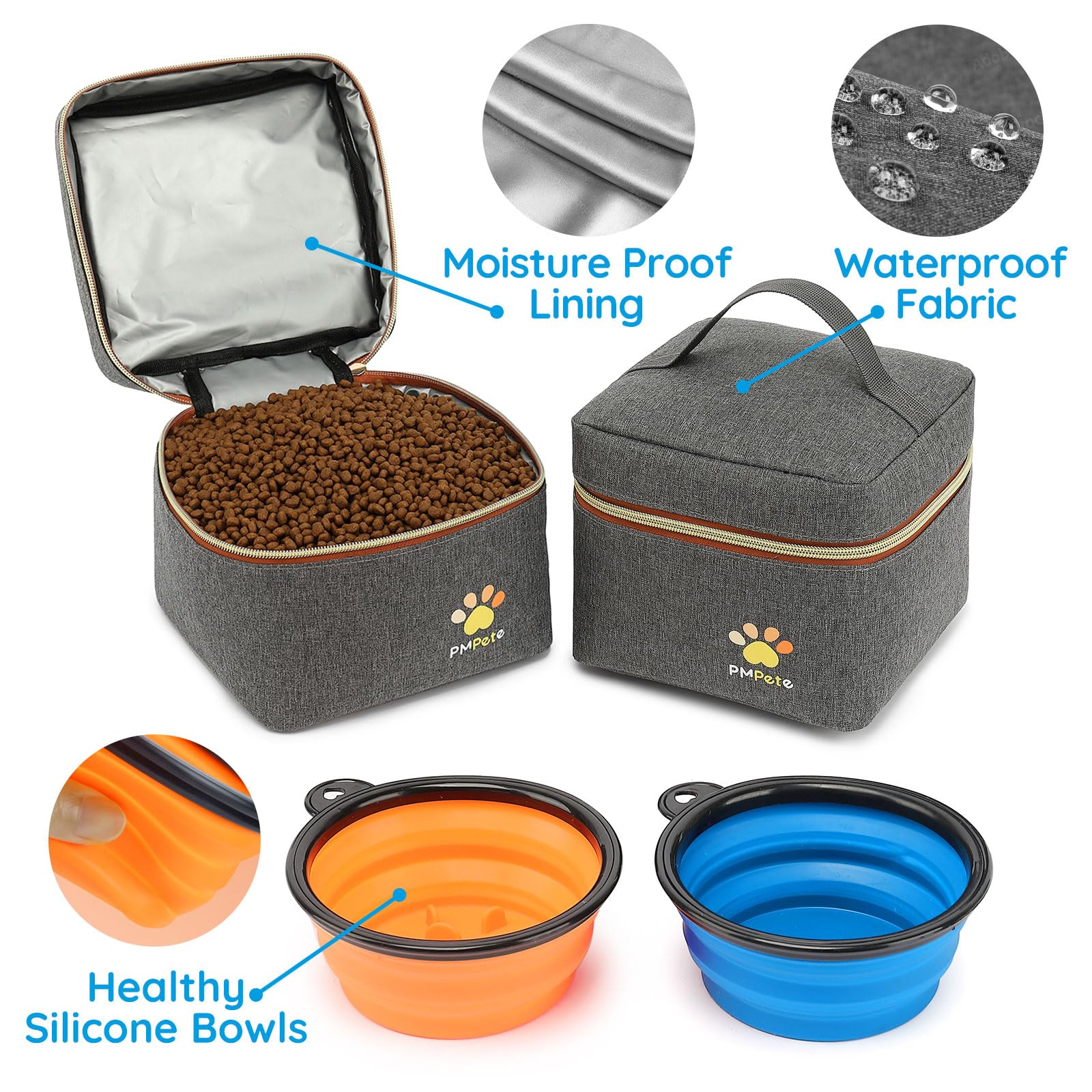 Pmpete bungee cord secures blanket or travel mat inside the bag.