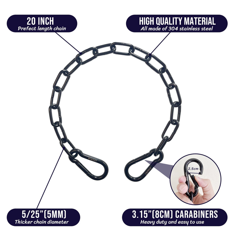 PNKPET stainless steel carabiner demonstrates smooth operation for easy attachment