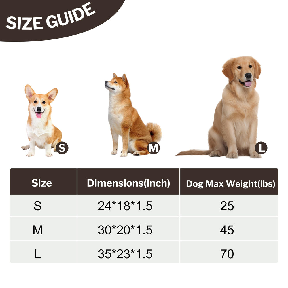 Pobopobo dog bed crate mat washable fabric simplifies cleaning after adventures.