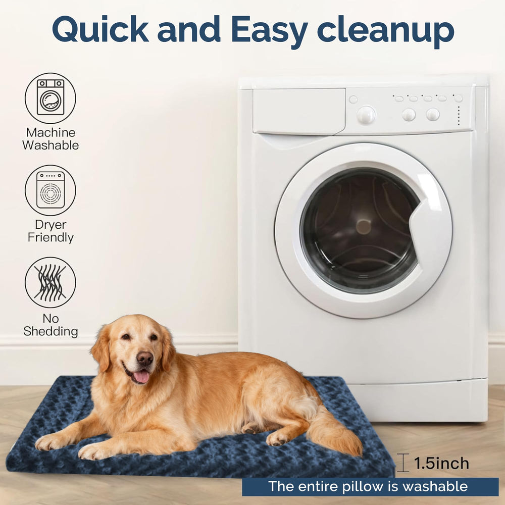 Pobopobo dog bed crate pad designed for dogs up to 65 pounds.