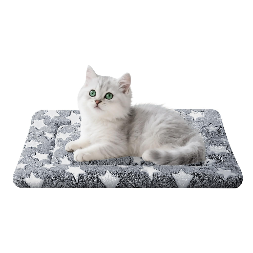 Pobopobo dog bed mat crate gray washable cover simplifies maintenance