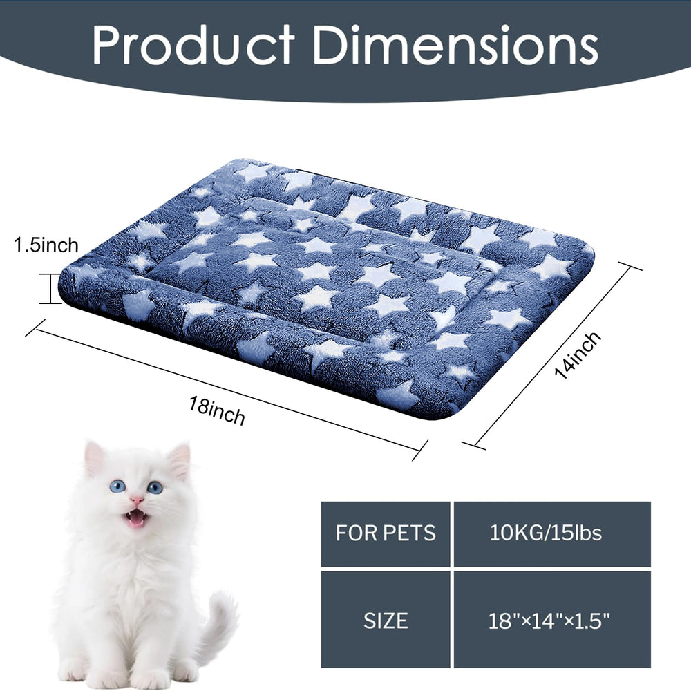pobopobo dog bed mat crate navyblue-star outdoor readiness plus easy cleaning.