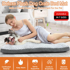 POCBLUE deluxe washable XL dog bed - non-slip waterproof base keeps paws and spills from reaching the floor