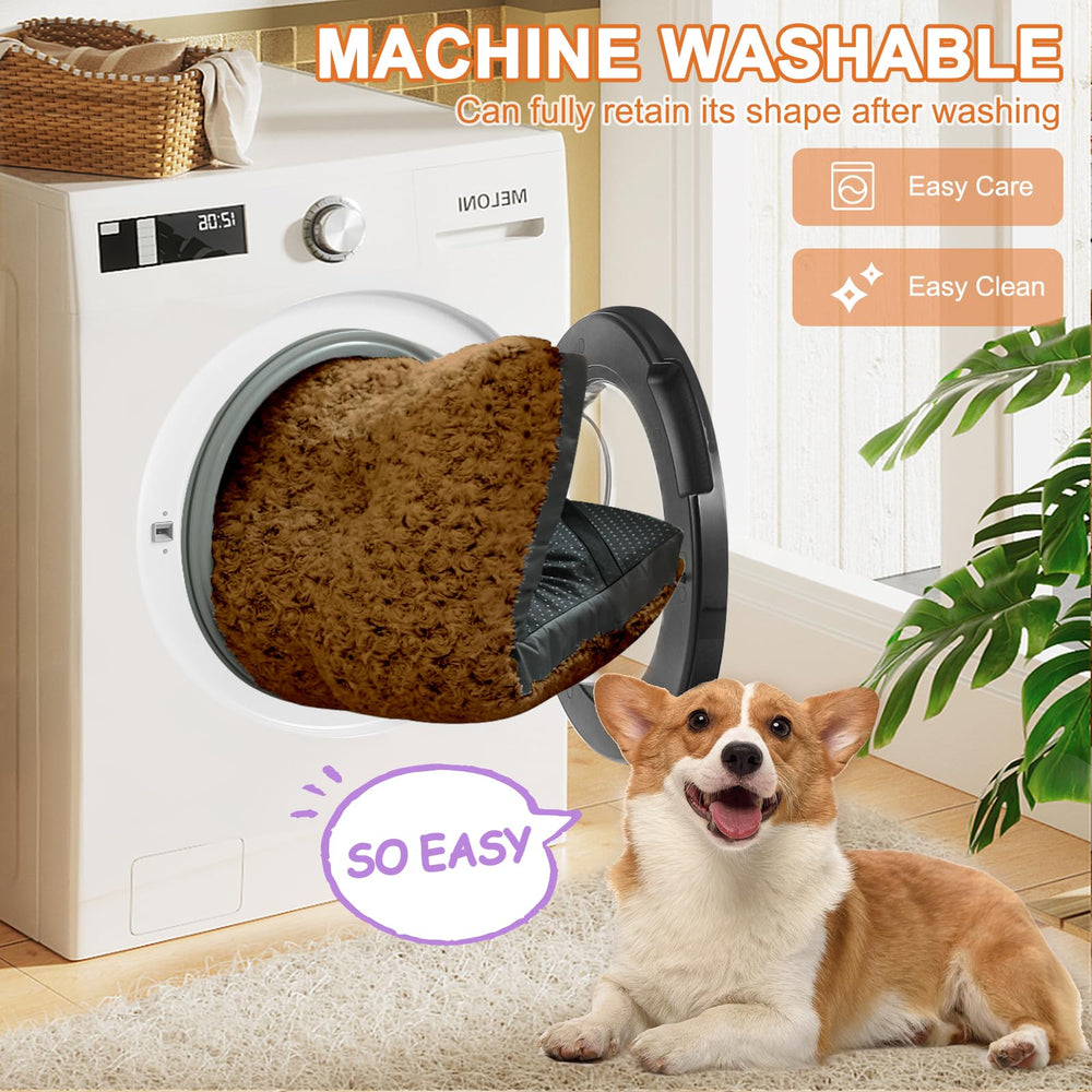 POCBLUE XL dog bed machine-washable for easy cleaning after outdoor adventures.