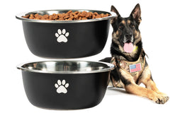 Podinor large dog water bowl assembly demonstrates durable stainless steel built to last daily use.