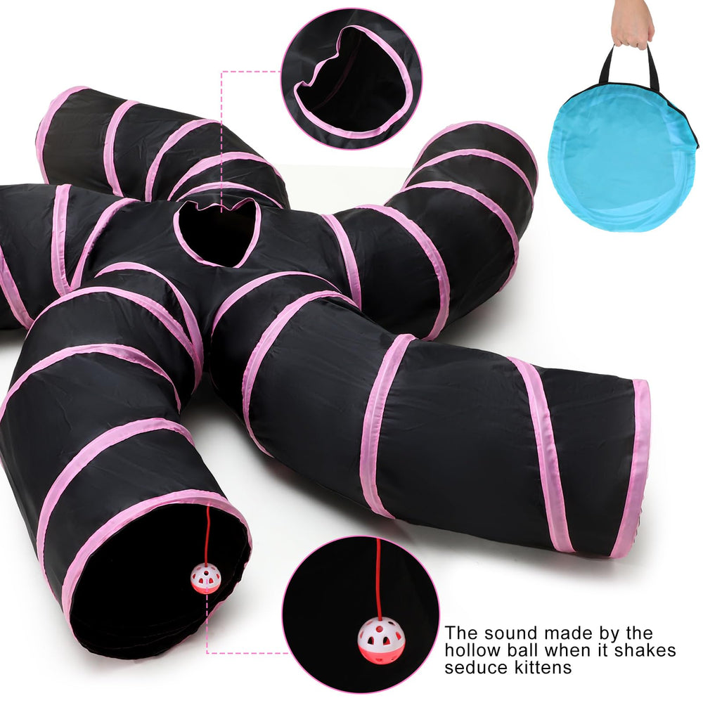 Poen feather toy interaction image showing engaging kitten play.