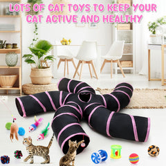 Poen tunnel mouth mouse toy for stimulating chase and interactive fun.