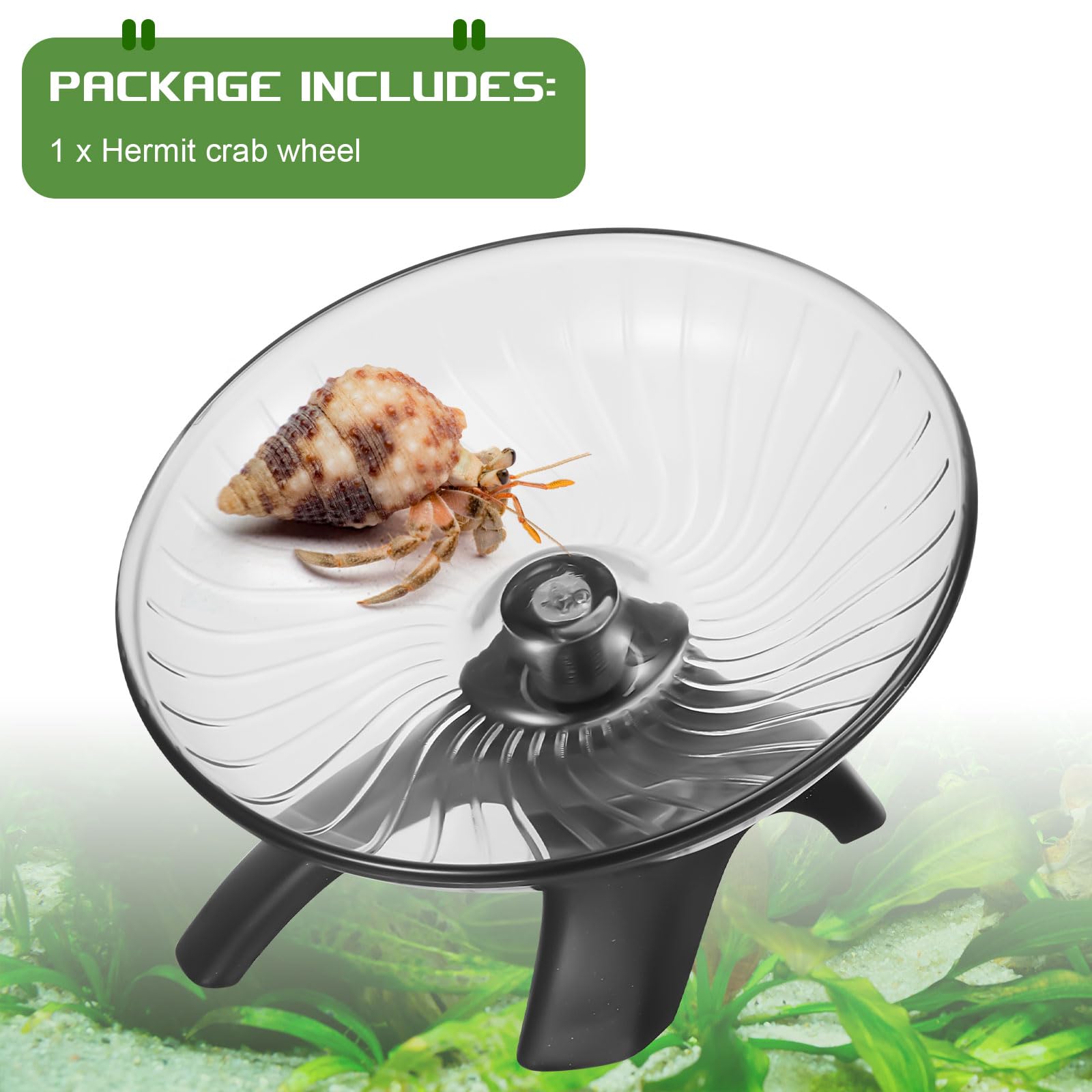 Poen wheel's plastic and stainless steel construction resists wear and chew.