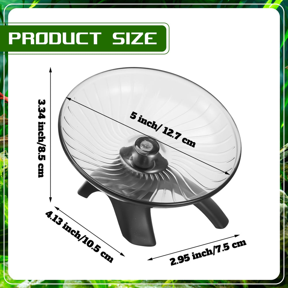 Poen Hermit Crabs Wheel Toy close-up reveals silent rotation for quiet habitats.