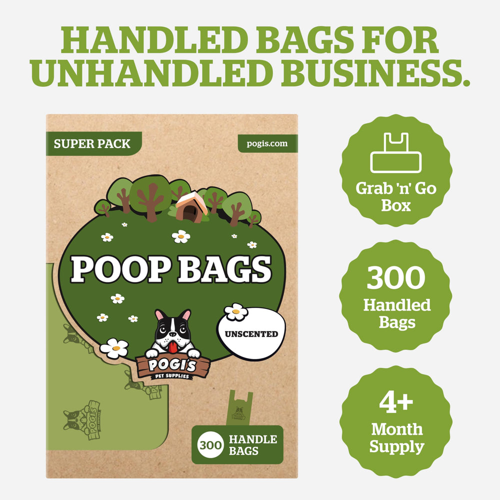 Pogi's odor-control bags help keep walks and bins fresher.