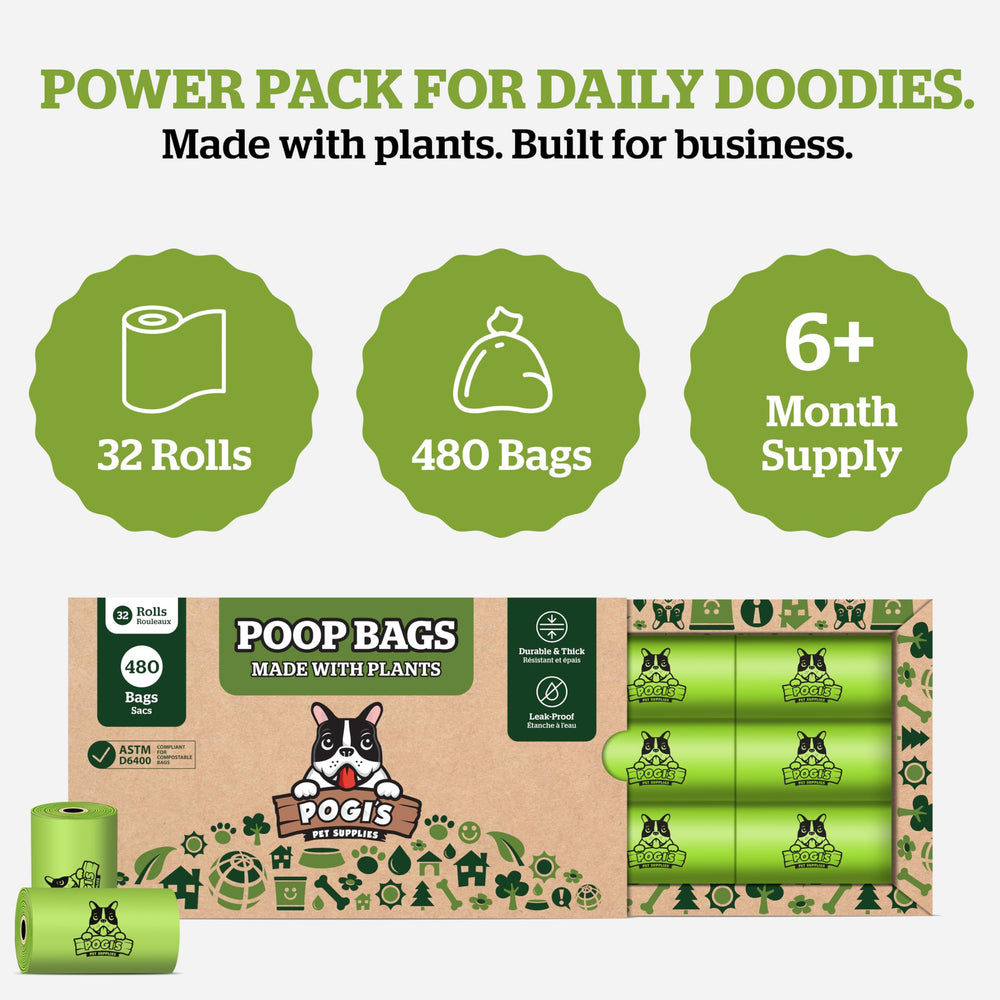 Pogi's bags on a dispenser demonstrate broad compatibility.