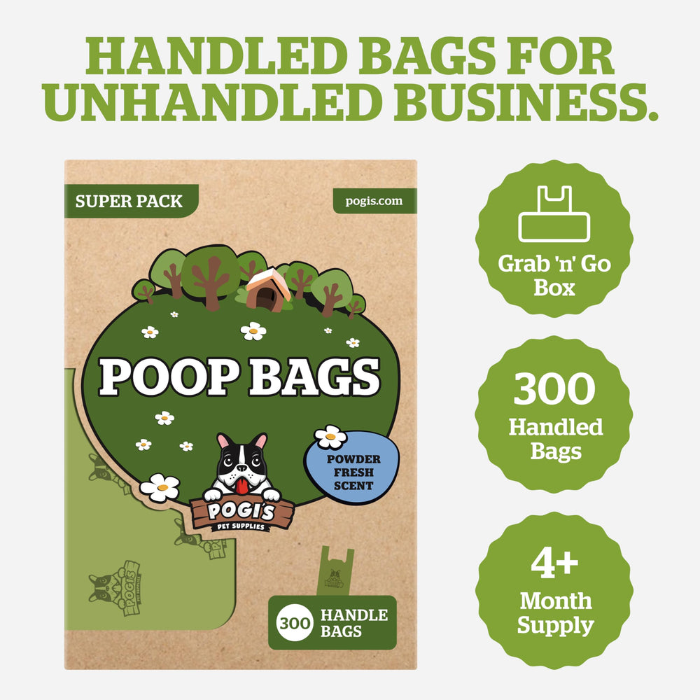 Pogi's bags feature a fresh scent to help with odor control.