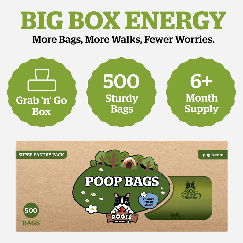 Pogi's Poop Bags unscented bulk roll for quiet cleanup.