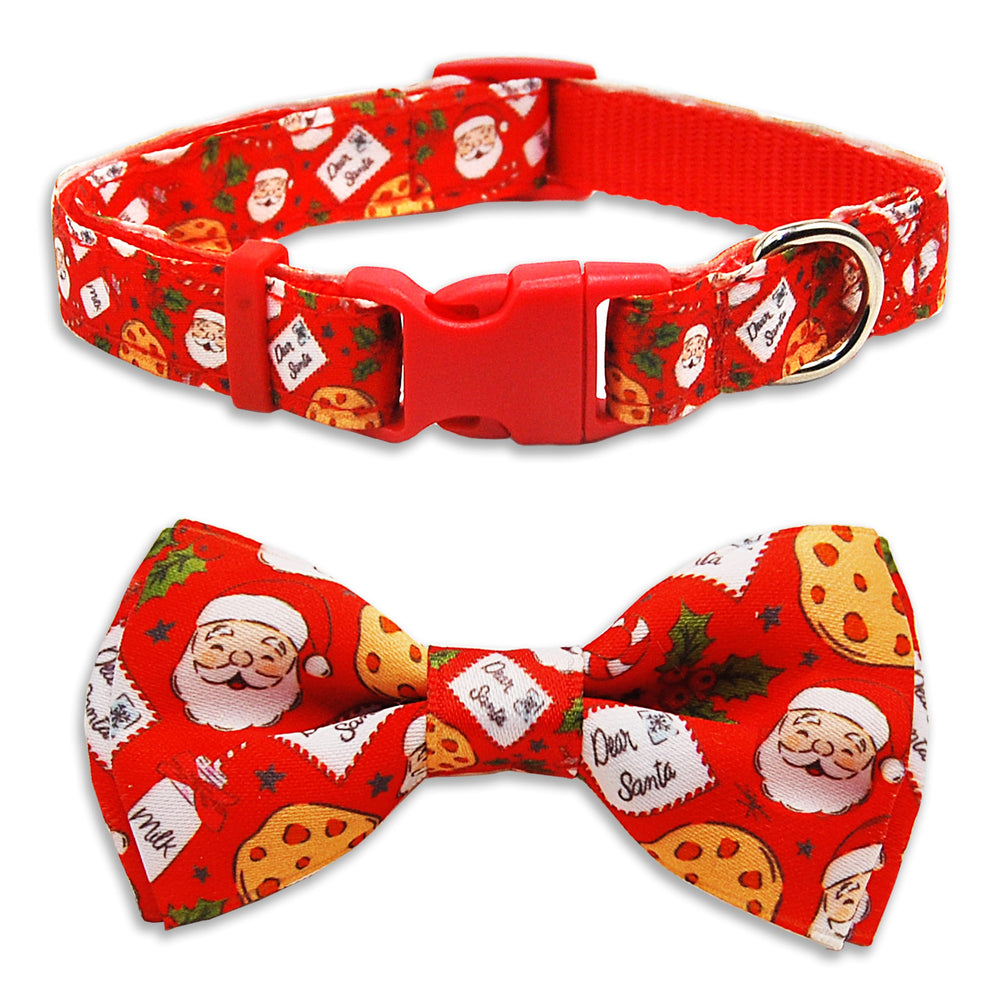 Pohshido Christmas dog collar with adjustable fit.