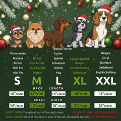 Pohshido Santa Pajama soft fabric provides gentle comfort for dogs