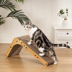 Poils bebe L Shape Cat Scratcher with catnip boosts playful scratching sessions