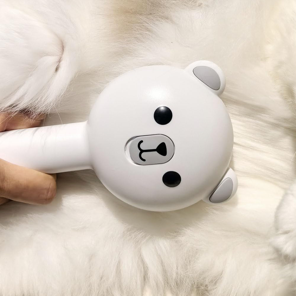 POIIOPY cat steam brush battery indicators show power level at a glance.