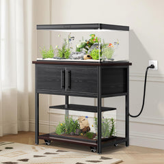 POKIPO slide-out shelf extension for easy maintenance and water changes