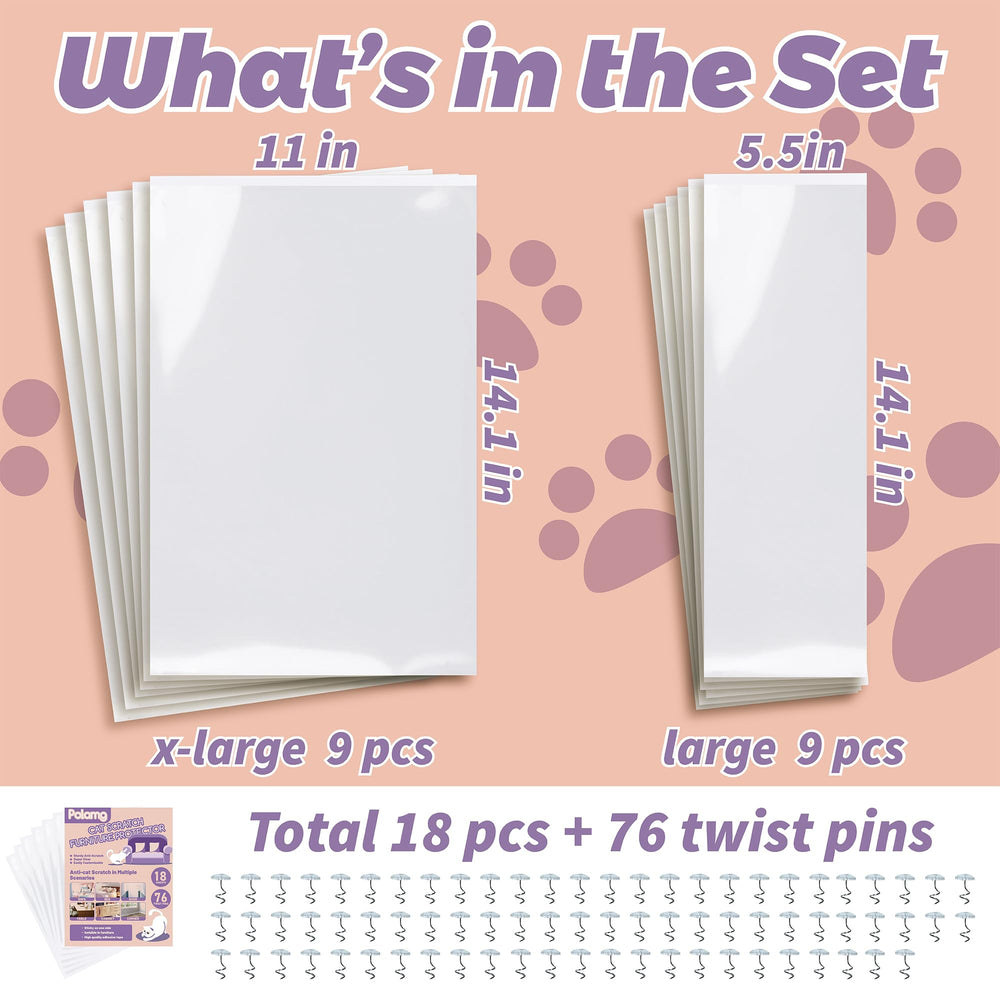 Polamg Anti-Cat Scratch Tape close-up shows strong adhesive and residue-free removal.