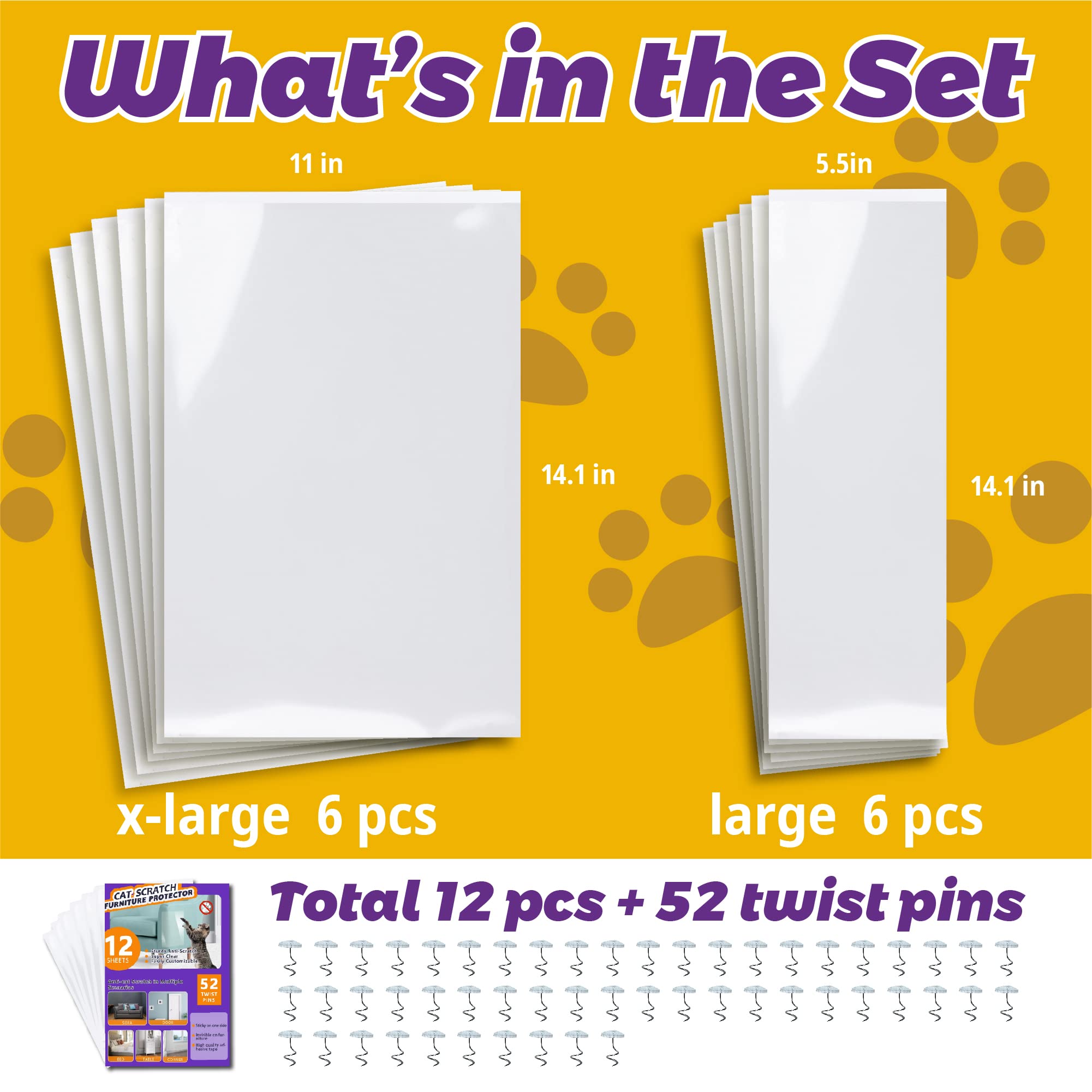 Polamg twist-pins packaging included for secure furniture installation