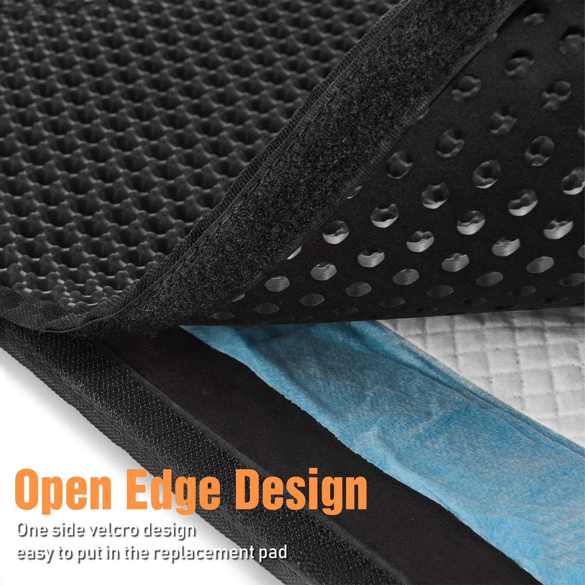 Polarduck mat side handles enable easy pickup and dumping