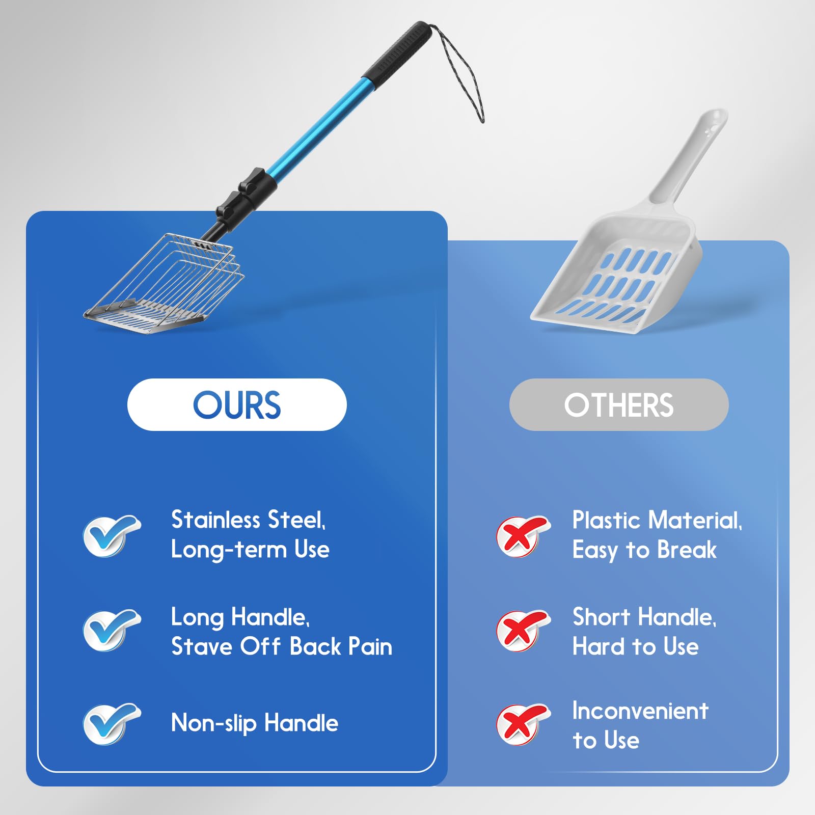 Polarduck easy-assembly design lets you setup and start scooping fast.