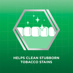 Polident Smokers Denture Cleanser on-the-go design supports quick, effective cleaning.
