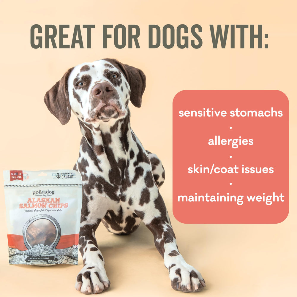 Polkadog Cod chips packaging closeup—wild-caught fish, clean ingredient list