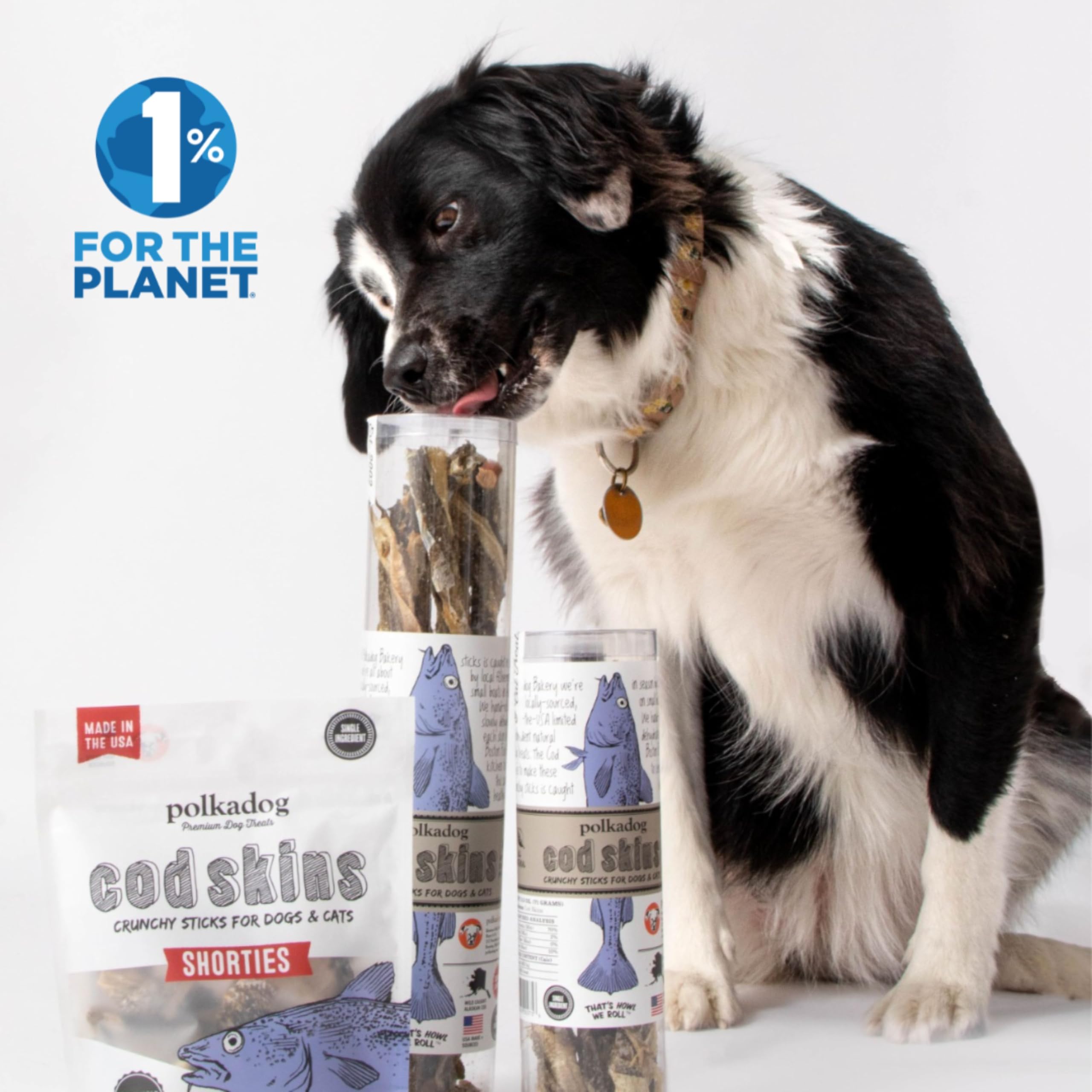 Polkadog Cod Skins dental-health focus supports plaque-reducing crunch