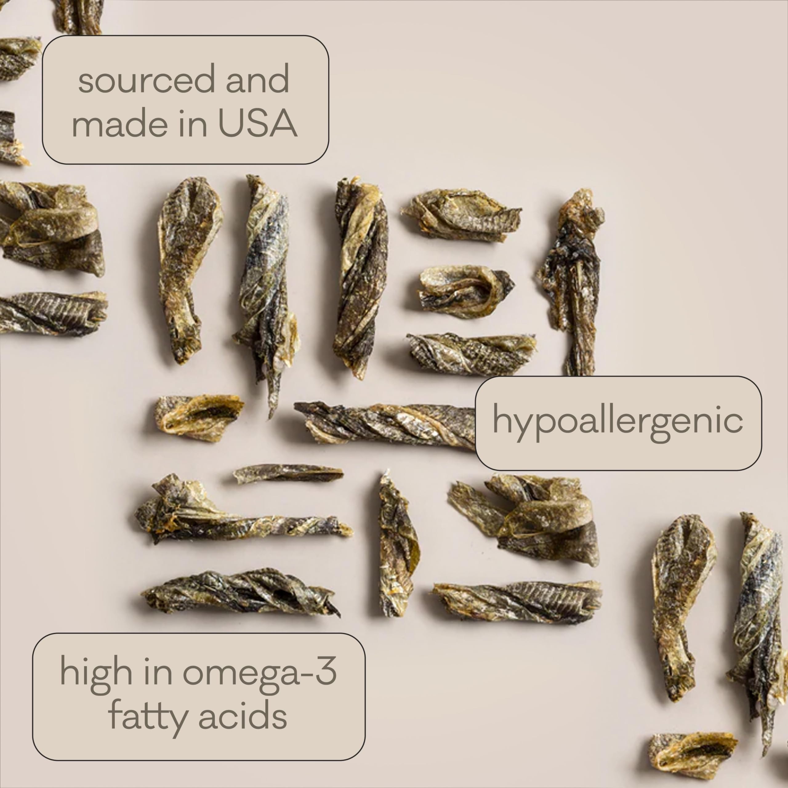 Polkadog Cod Skins omega-3 rich promote a healthy-looking coat and skin