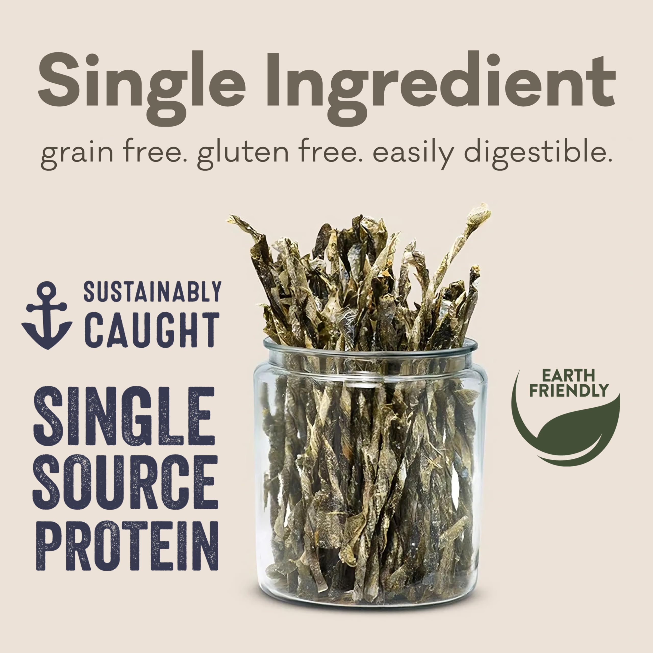 Polkadog Cod Skins omega-3 rich image: may promote a healthy coat and skin.