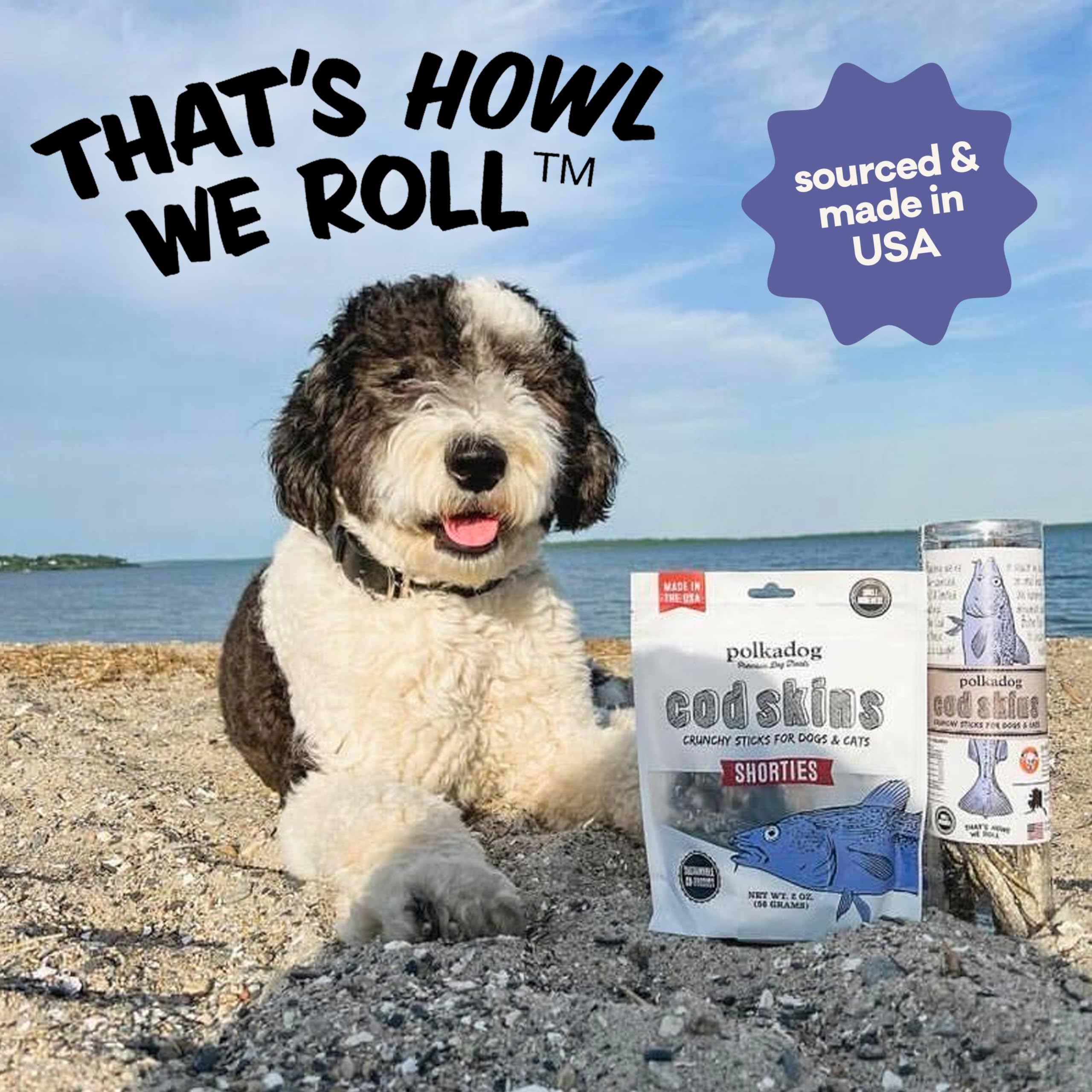 Polkadog Cod Skins sustainability image highlights 1% for the Planet donation