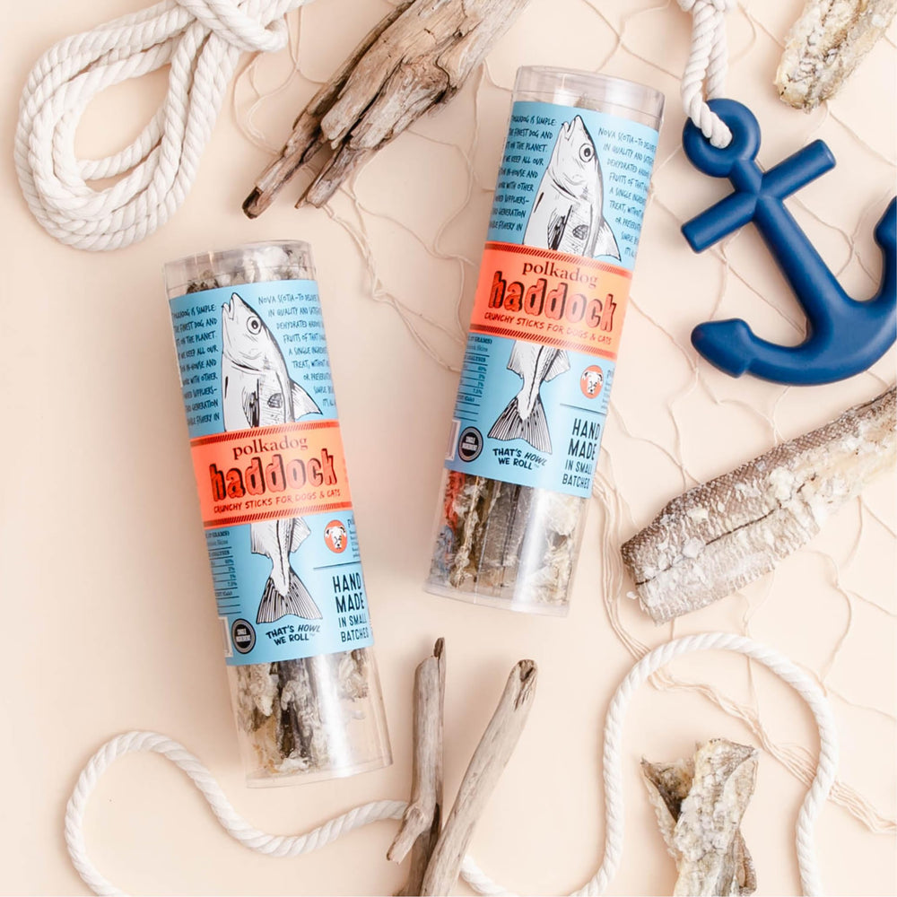 Polkadog Made-in-USA shot shows hand-rolled and dehydrated process for quality assurance.