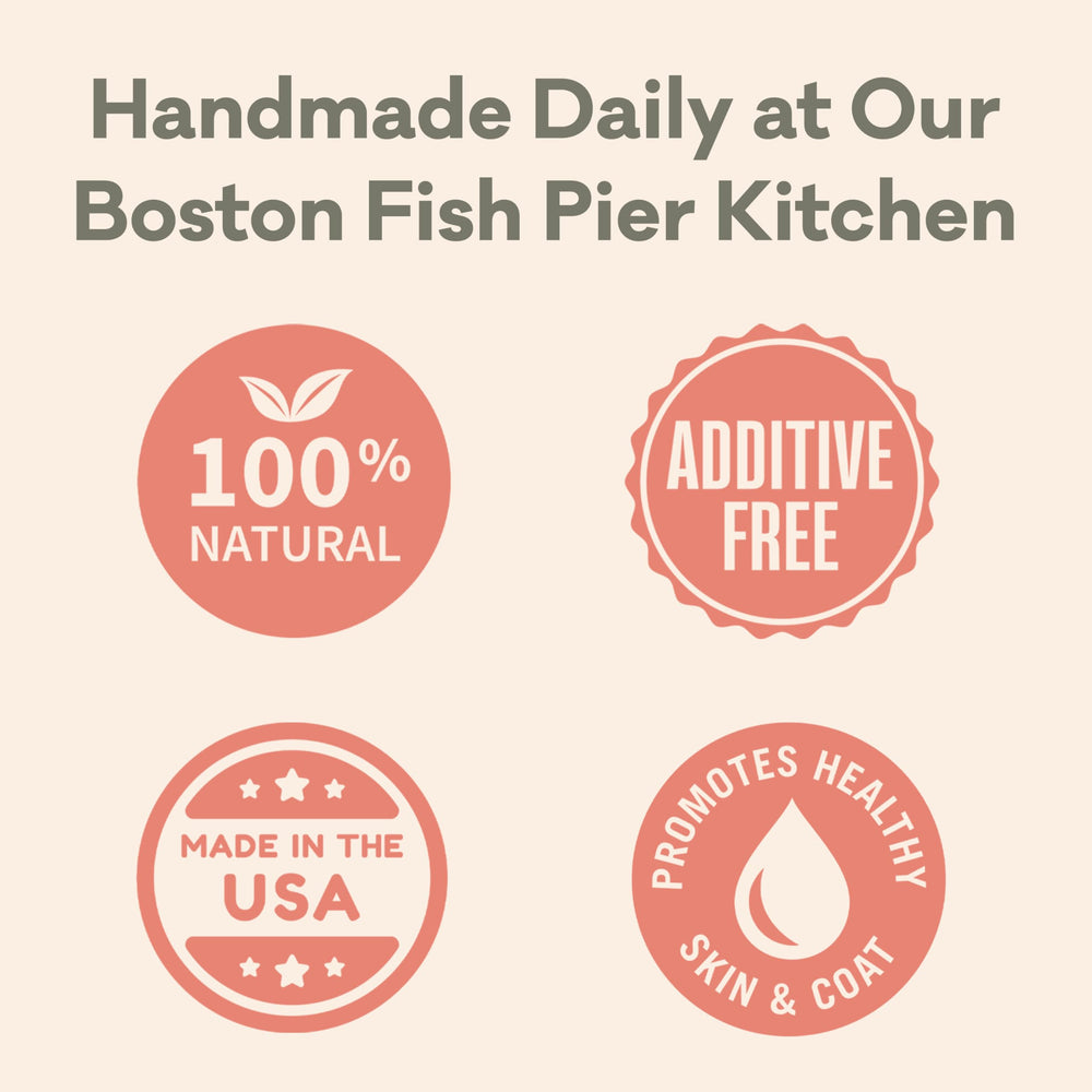 Polkadog Salmon Skins Shortie 3oz bag offers a convenient grain-free treat