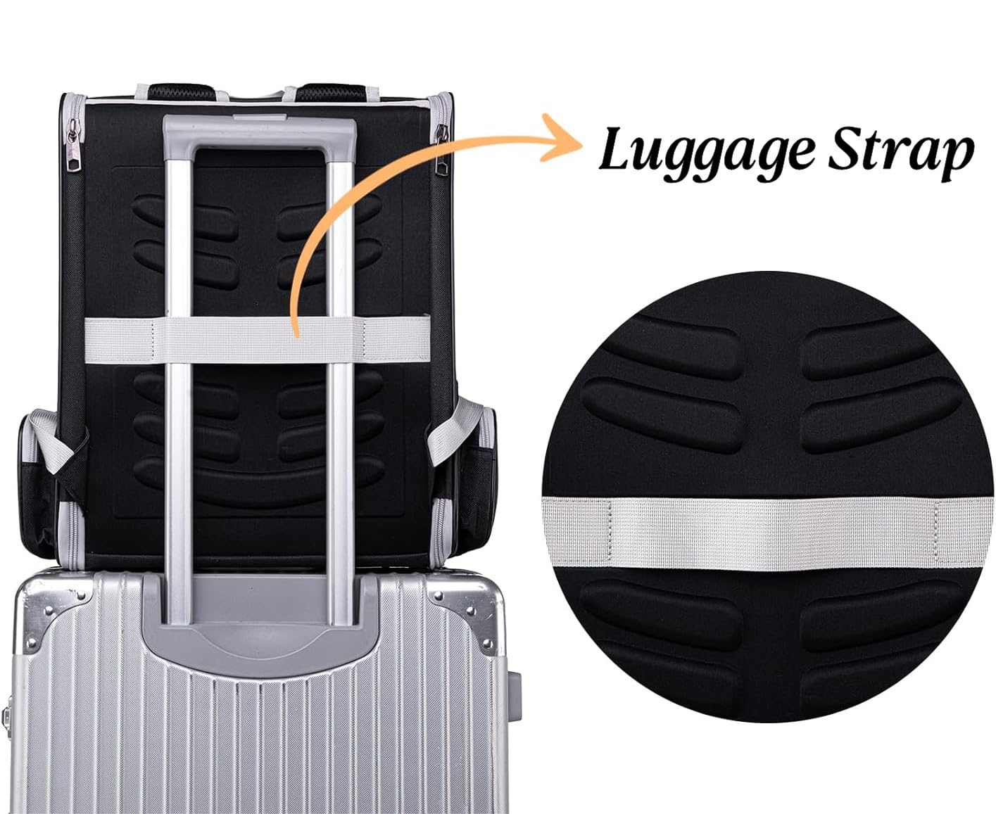 Pollason backpack collapsed for compact travel and storage
