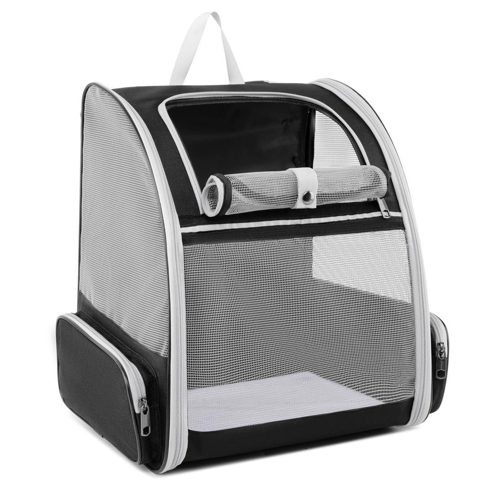 Pollason cat-dog backpack front view for easy, comfortable travel