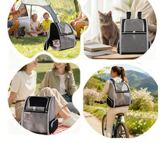 Pollason pet backpack side ventilation mesh improves airflow