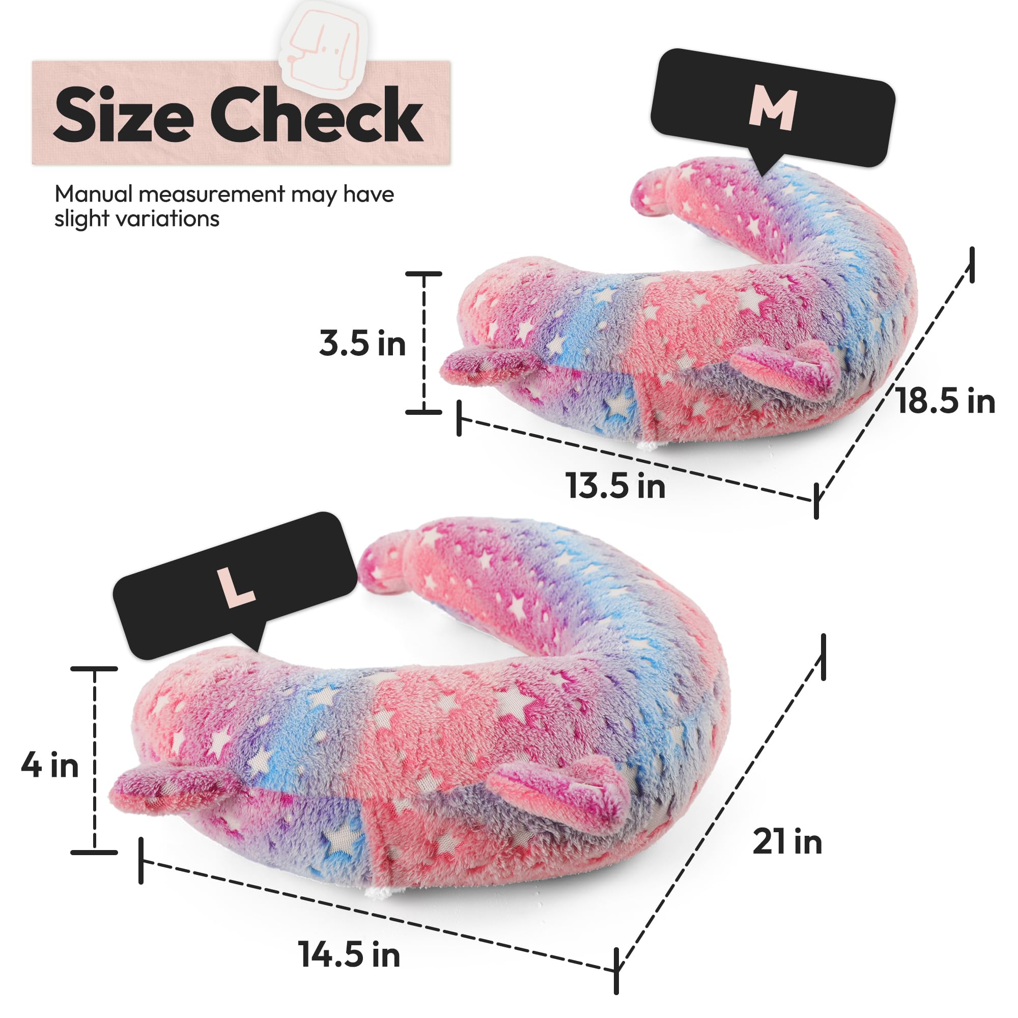 POMESEA Calming Dog Pillow color options gray-pink-blue — decor-friendly.