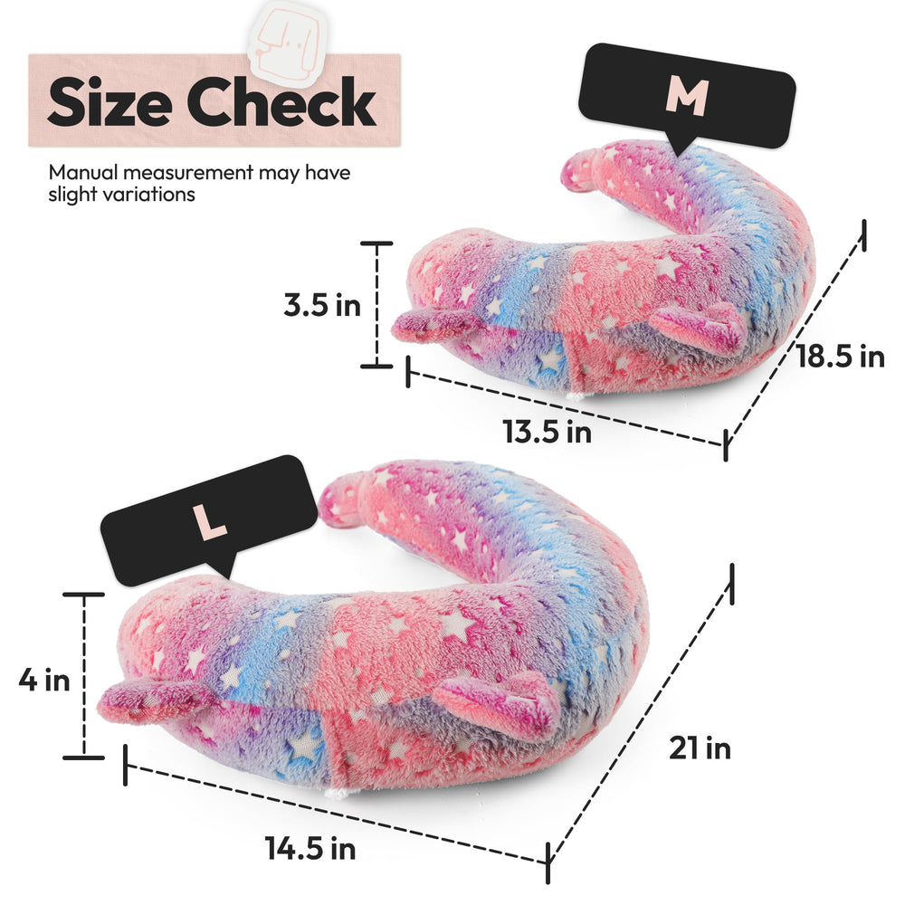 POMESEA Calming Dog Pillow color options gray-pink-blue — decor-friendly.
