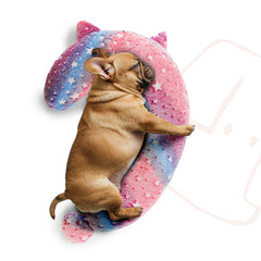 POMESEA Calming Dog Pillow glow illustration — soothing night light.