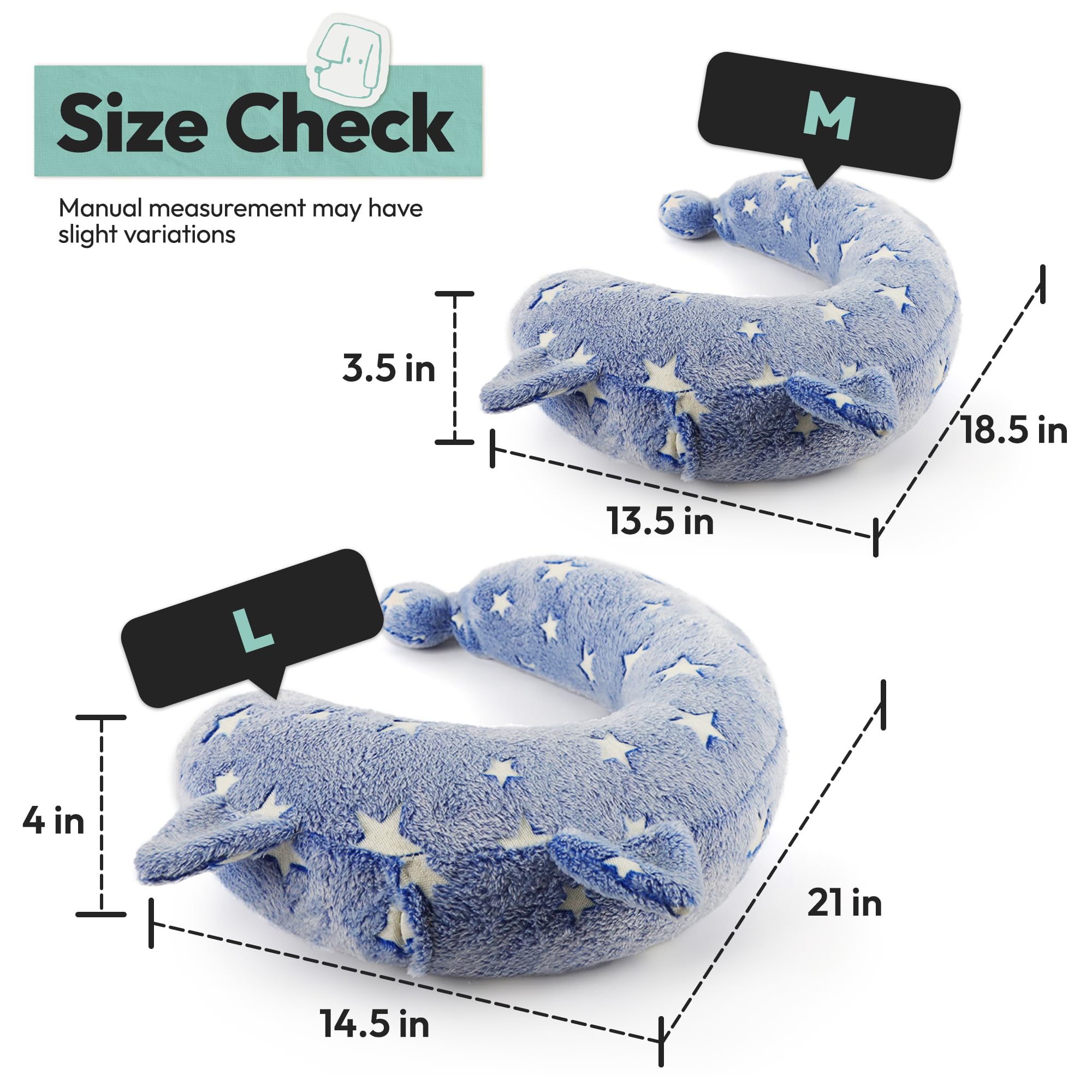 POMESEA machine-washable calming pillow makes care quick and fresh.